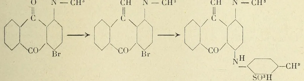 An illustration from Traité des matières colorantes organiques et de leurs diverses applications, 1922, leaf 235