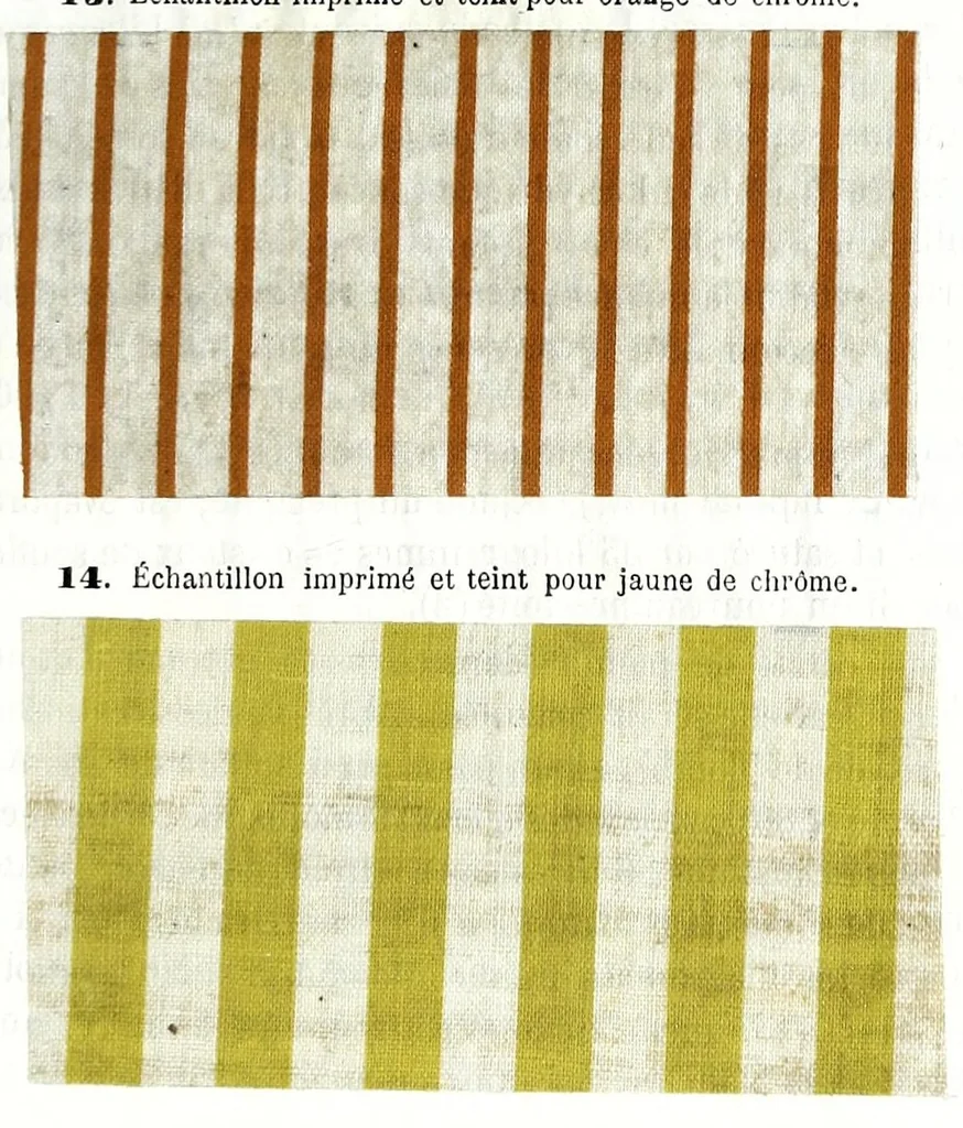 An illustration from Traité des matières colorantes : comprenant leurs applications à la teinture et à l'impression et des notices sur les fibres textiles, les épaississants et les mordants ..., 1867, leaf 283
