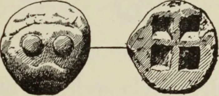 An illustration from Traite des monnaies grecques et romaines;, 1901, leaf 120