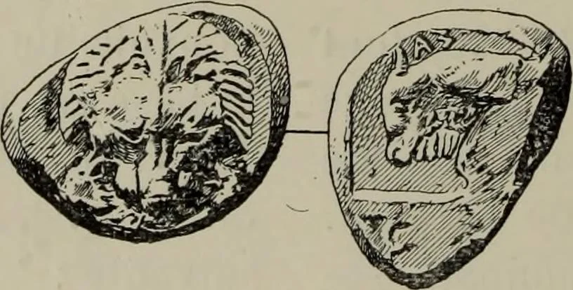 An illustration from Traite des monnaies grecques et romaines;, 1901, leaf 155