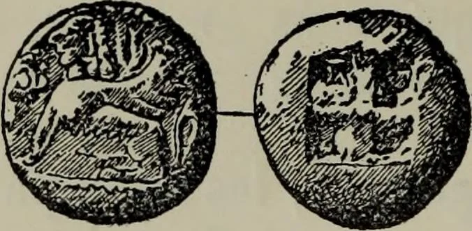 An illustration from Traite des monnaies grecques et romaines;, 1901, leaf 163