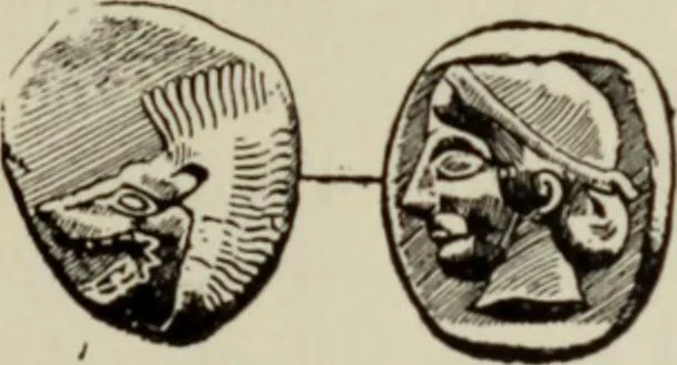 An illustration from Traite des monnaies grecques et romaines;, 1901, leaf 228