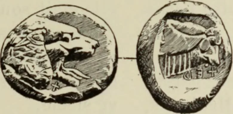 An illustration from Traite des monnaies grecques et romaines;, 1901, leaf 230