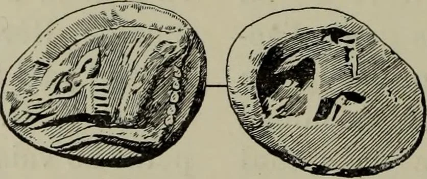 An illustration from Traite des monnaies grecques et romaines;, 1901, leaf 257