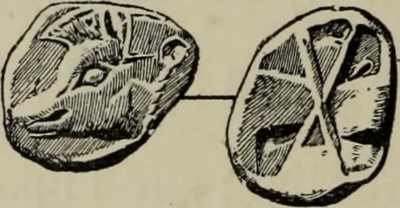 An illustration from Traite des monnaies grecques et romaines;, 1901, leaf 259
