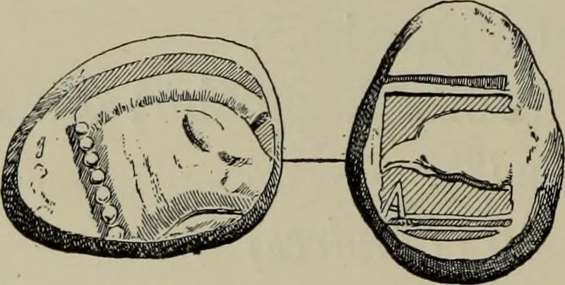 An illustration from Traite des monnaies grecques et romaines;, 1901, leaf 263