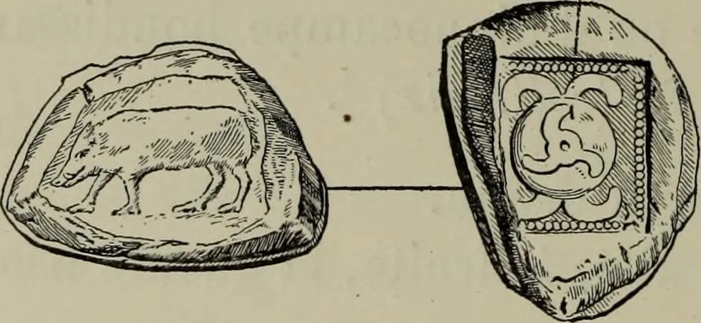 An illustration from Traite des monnaies grecques et romaines;, 1901, leaf 265