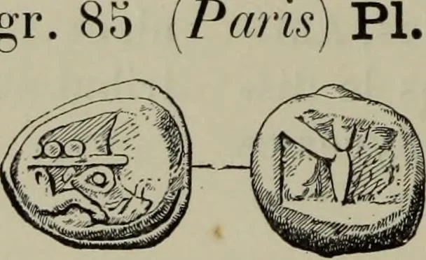 An illustration from Traite des monnaies grecques et romaines;, 1901, leaf 271