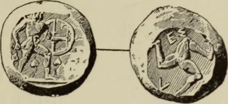 An illustration from Traite des monnaies grecques et romaines;, 1901, leaf 278