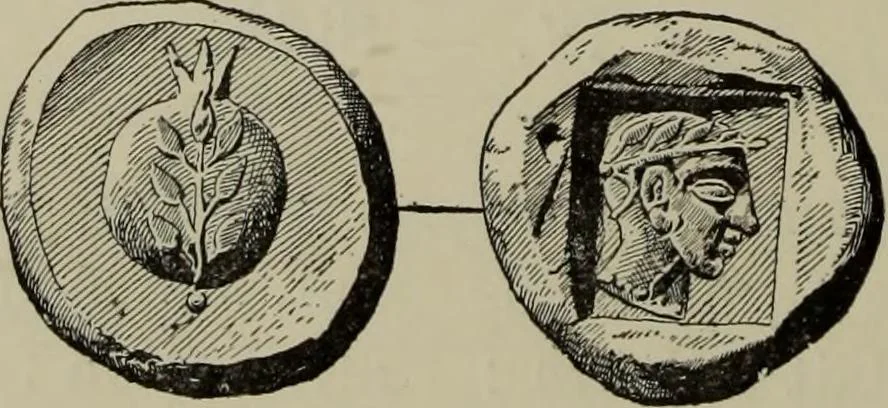 An illustration from Traite des monnaies grecques et romaines;, 1901, leaf 281