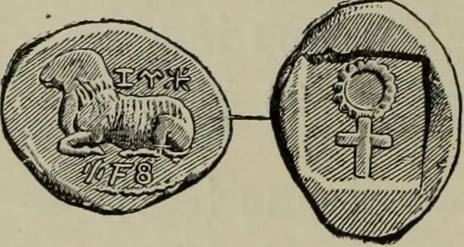 An illustration from Traite des monnaies grecques et romaines;, 1901, leaf 303