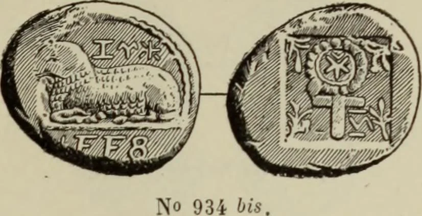 An illustration from Traite des monnaies grecques et romaines;, 1901, leaf 304
