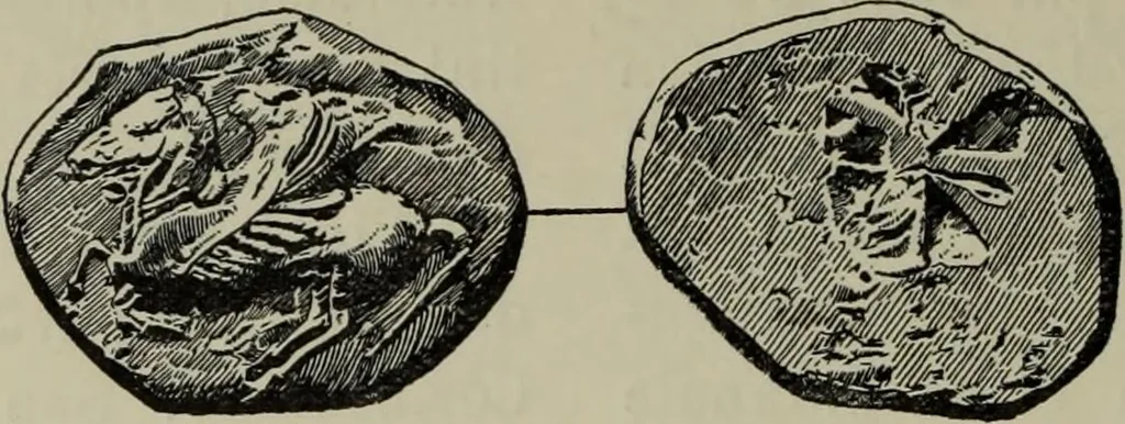 An illustration from Traite des monnaies grecques et romaines;, 1901, leaf 409