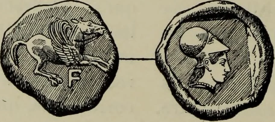 An illustration from Traite des monnaies grecques et romaines;, 1901, leaf 471