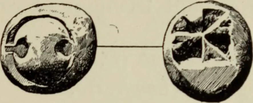 An illustration from Traite des monnaies grecques et romaines;, 1901, leaf 484
