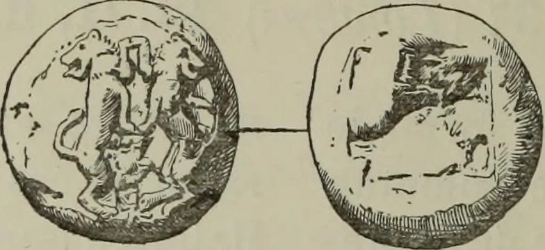 An illustration from Traite des monnaies grecques et romaines;, 1901, leaf 49