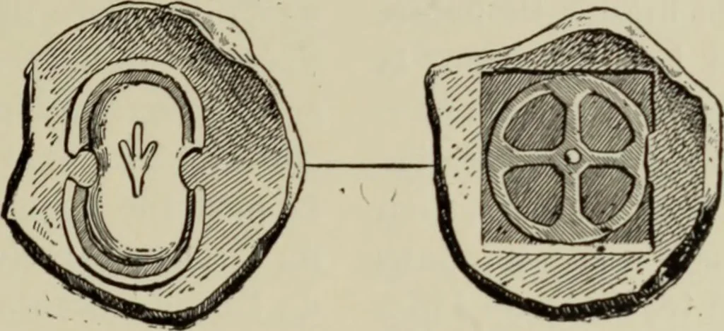 An illustration from Traite des monnaies grecques et romaines;, 1901, leaf 500