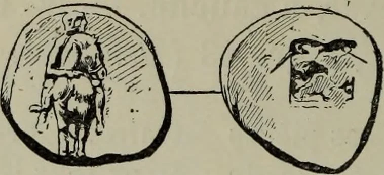 An illustration from Traite des monnaies grecques et romaines;, 1901, leaf 639