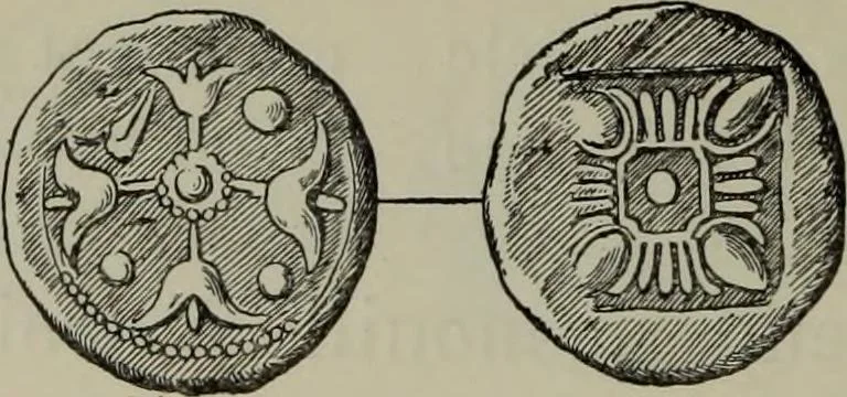 An illustration from Traite des monnaies grecques et romaines;, 1901, leaf 643
