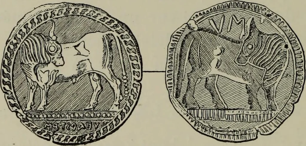 An illustration from Traite des monnaies grecques et romaines;, 1901, leaf 721