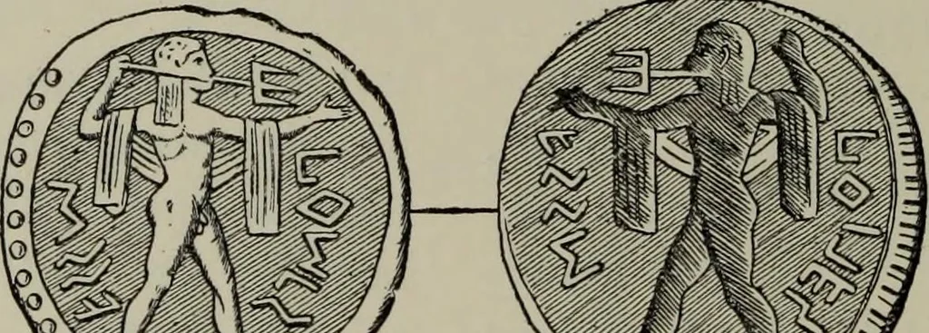 An illustration from Traite des monnaies grecques et romaines;, 1901, leaf 731
