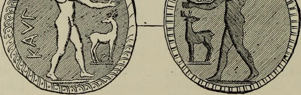 An illustration from Traite des monnaies grecques et romaines;, 1901, leaf 745