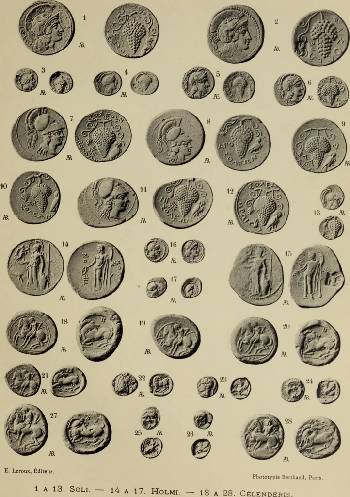 An illustration from Traite des monnaies grecques et romaines;, 1901, leaf 118