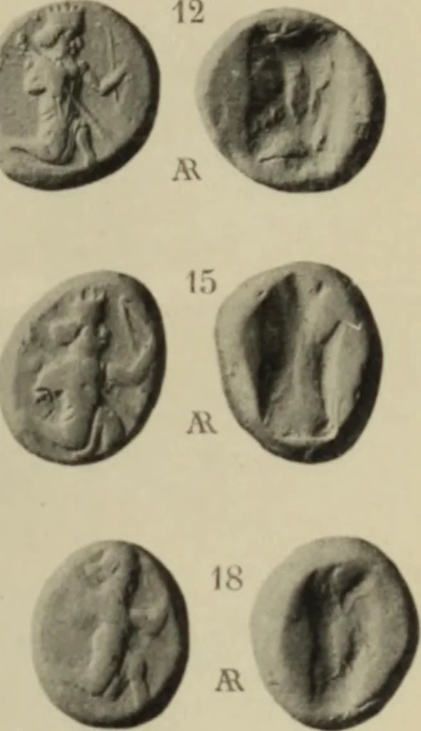 An illustration from Traite des monnaies grecques et romaines;, 1901, leaf 12