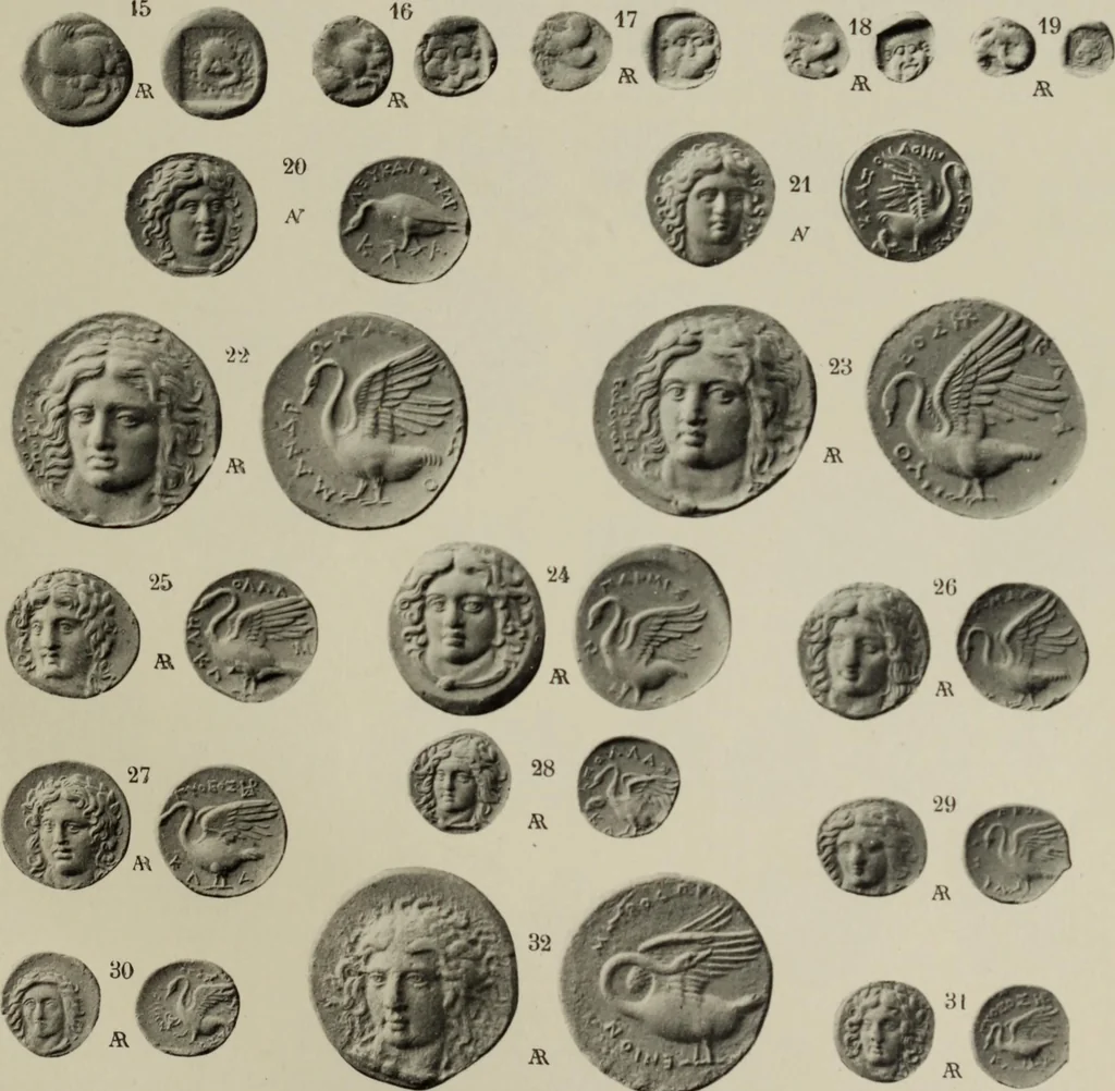 An illustration from Traite des monnaies grecques et romaines;, 1901, leaf 150