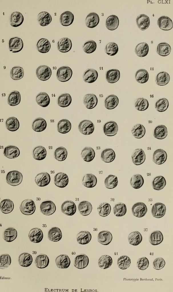 An illustration from Traite des monnaies grecques et romaines;, 1901, leaf 162