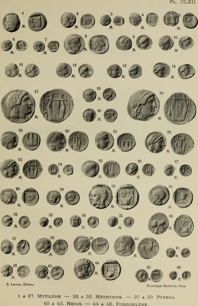 An illustration from Traite des monnaies grecques et romaines;, 1901, leaf 164