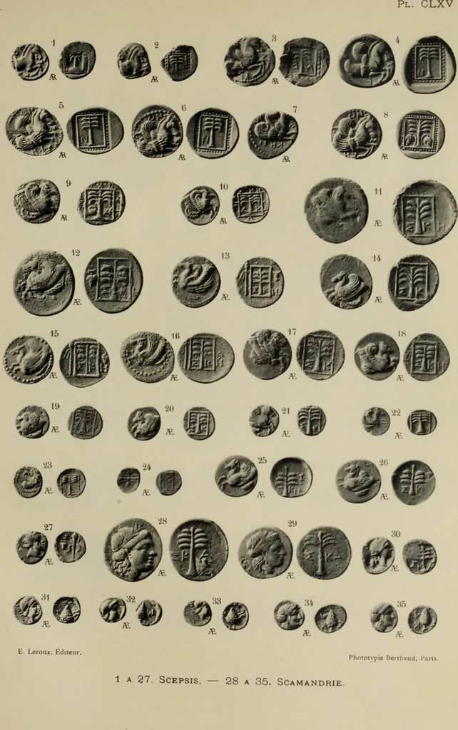 An illustration from Traite des monnaies grecques et romaines;, 1901, leaf 170