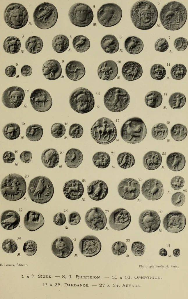 An illustration from Traite des monnaies grecques et romaines;, 1901, leaf 174
