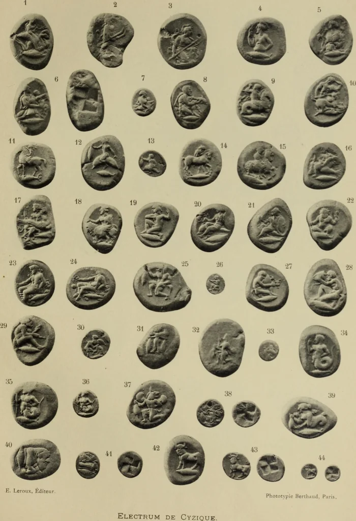 An illustration from Traite des monnaies grecques et romaines;, 1901, leaf 190