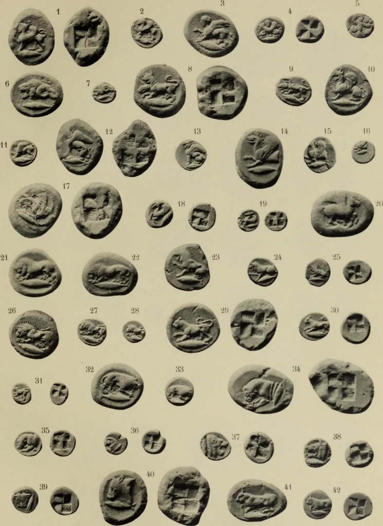 An illustration from Traite des monnaies grecques et romaines;, 1901, leaf 192