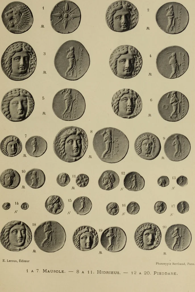 An illustration from Traite des monnaies grecques et romaines;, 1901, leaf 20