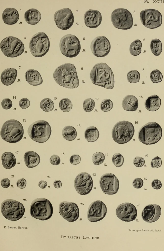 An illustration from Traite des monnaies grecques et romaines;, 1901, leaf 26