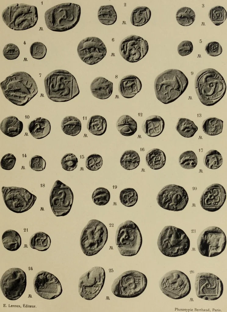 An illustration from Traite des monnaies grecques et romaines;, 1901, leaf 28