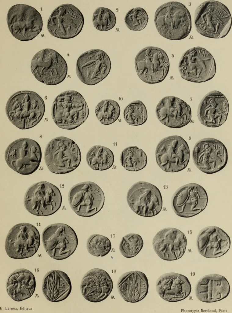 An illustration from Traite des monnaies grecques et romaines;, 1901, leaf 50