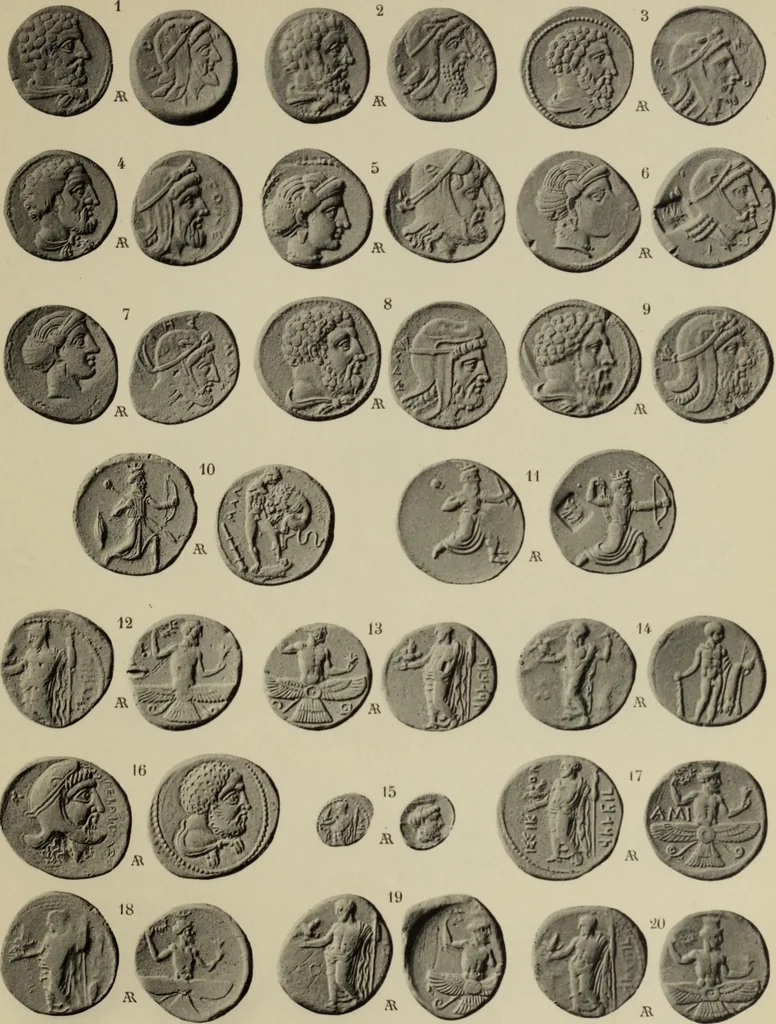 An illustration from Traite des monnaies grecques et romaines;, 1901, leaf 54