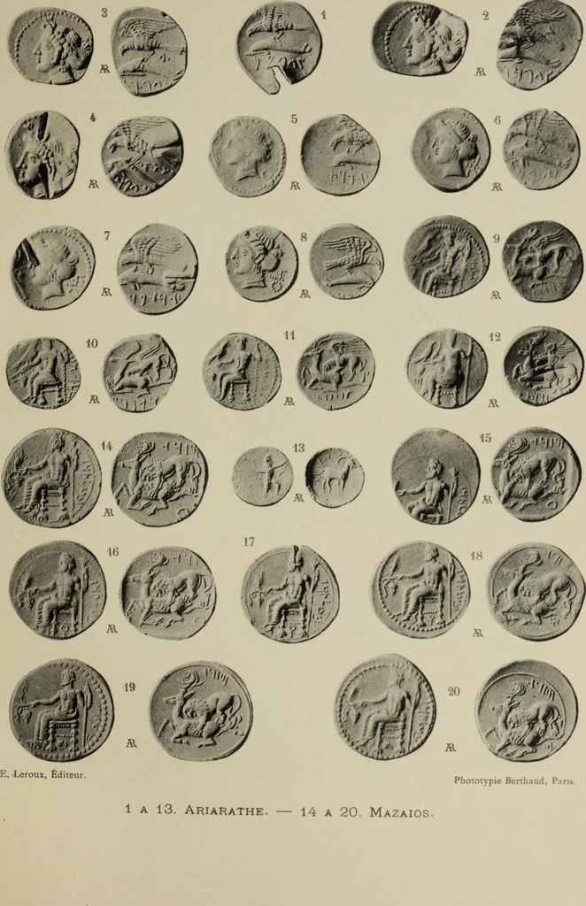 An illustration from Traite des monnaies grecques et romaines;, 1901, leaf 62