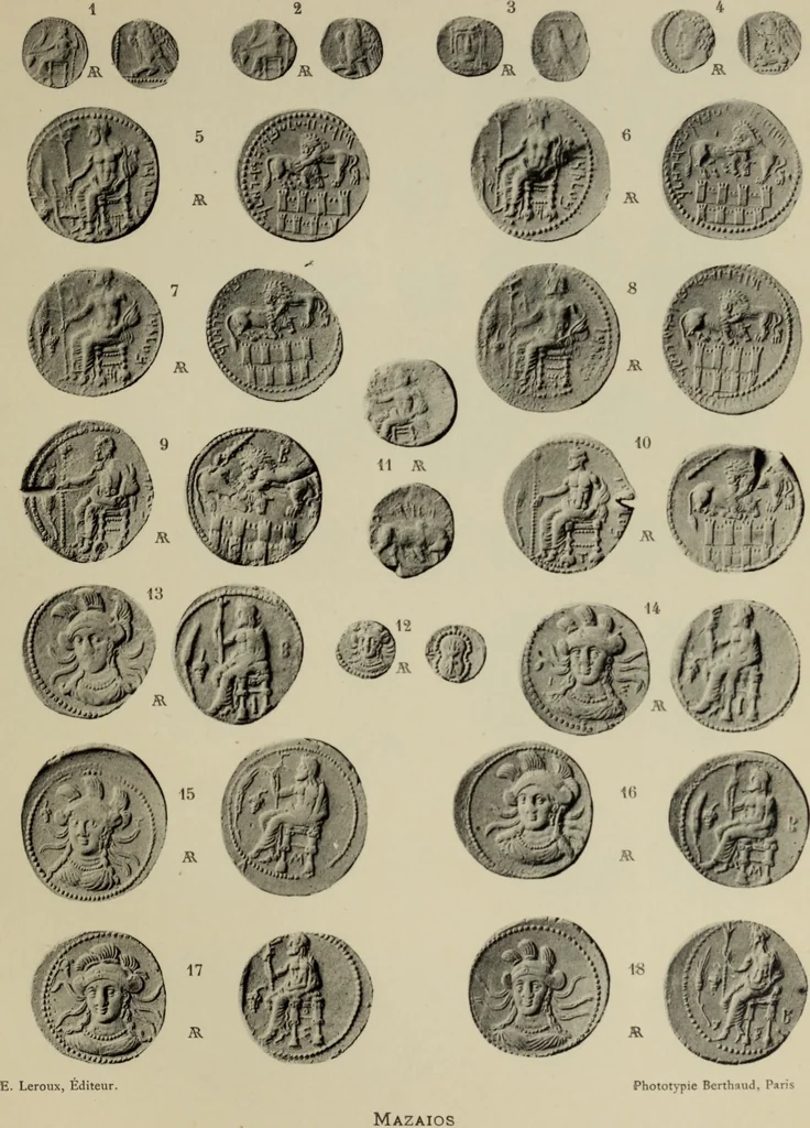 An illustration from Traite des monnaies grecques et romaines;, 1901, leaf 66