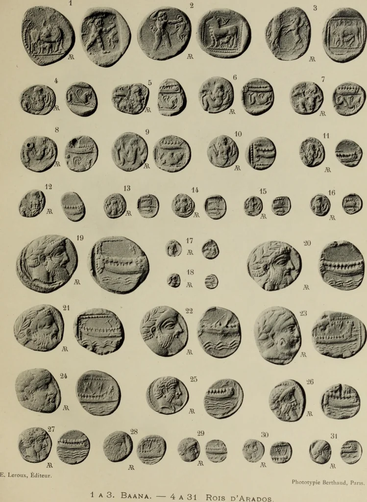 An illustration from Traite des monnaies grecques et romaines;, 1901, leaf 72