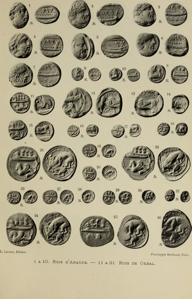An illustration from Traite des monnaies grecques et romaines;, 1901, leaf 74