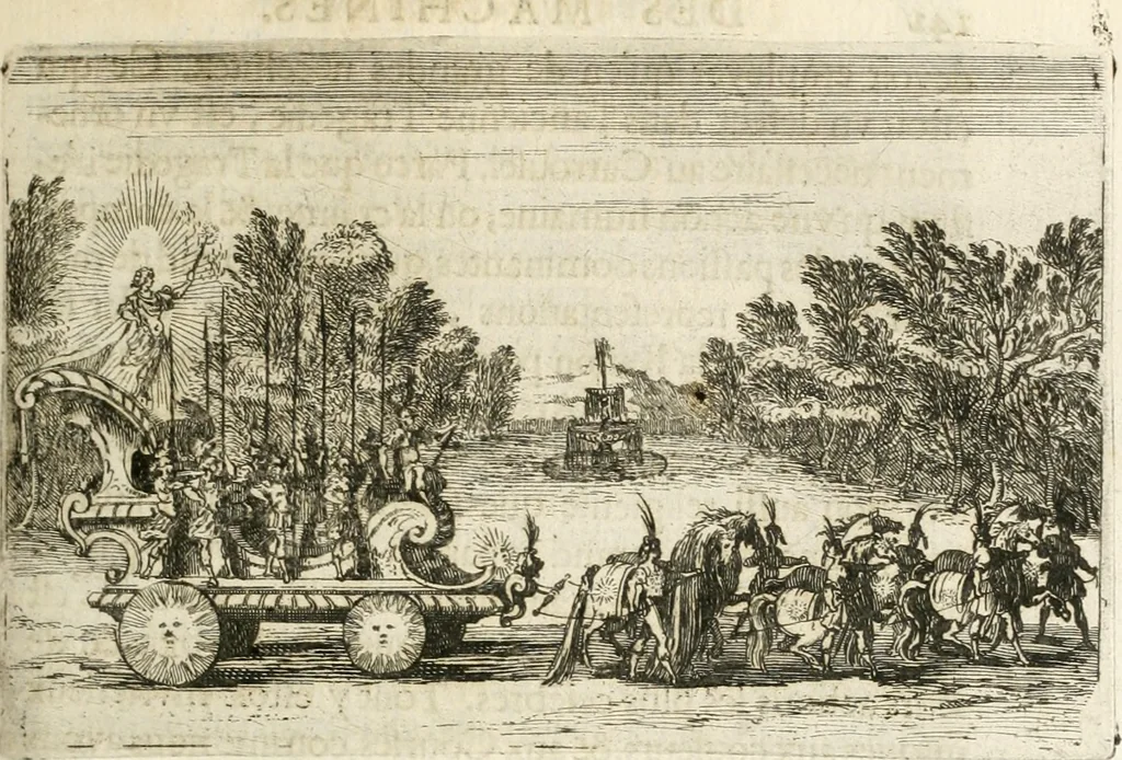 An illustration from Traité des tournois, joustes, carrousels, et autres spectacles publics, 1669, leaf 160