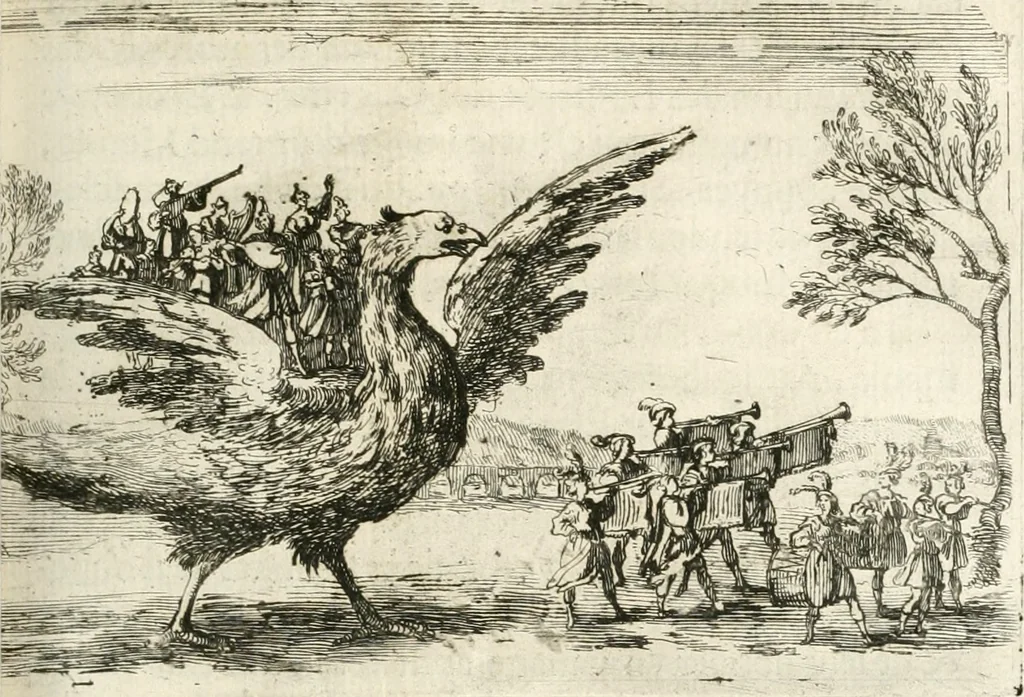 An illustration from Traité des tournois, joustes, carrousels, et autres spectacles publics, 1669, leaf 186