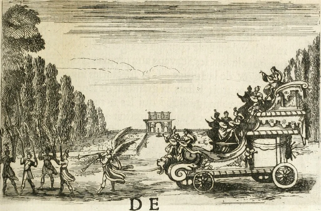 An illustration from Traité des tournois, joustes, carrousels, et autres spectacles publics, 1669, leaf 26