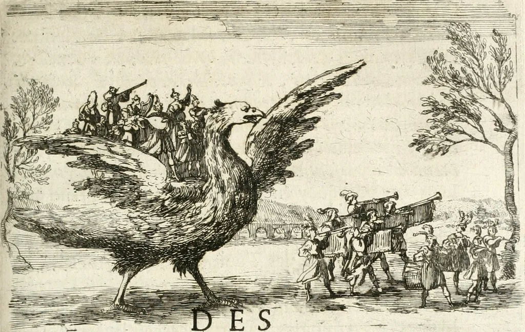 An illustration from Traité des tournois, joustes, carrousels, et autres spectacles publics, 1669, leaf 352