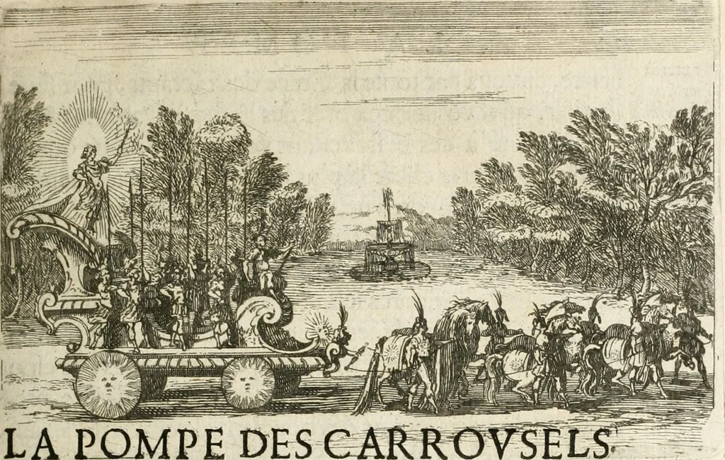 An illustration from Traité des tournois, joustes, carrousels, et autres spectacles publics, 1669, leaf 40