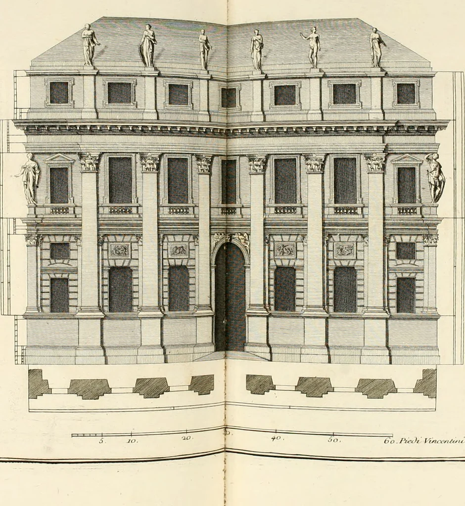 An illustration from Traité du beau essentiel dans les arts : appliqué particulièrement à l'architecture, et démontré phisiquement et par l'expérience ..., 1752, leaf 107